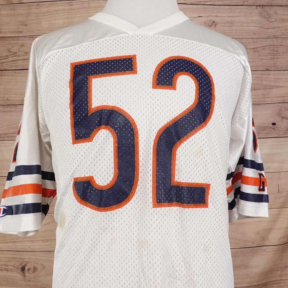 Vintage Chicago Bears Football Jersey‎ Mens 48 White NFL B. Cox 52 Champion 90s